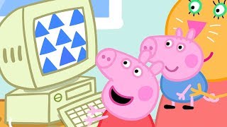 Peppa Pig Nederlands Compilatie Nieuwe Afleveringen  Bij Papa Op Kantoor  Tekenfilm  Peppa de Big [upl. by Aynatan]