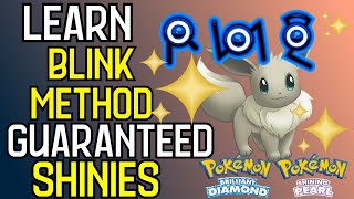 LEARN how to BLINK and GET SHINY POKEMON in BDSP [upl. by Delogu269]