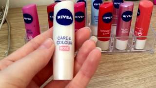 Nivea lip balm collection❤ [upl. by Cired]