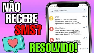 Problemas em receber Sms no seu Aparelho VEJA COMO RESOLVER [upl. by Kadner11]