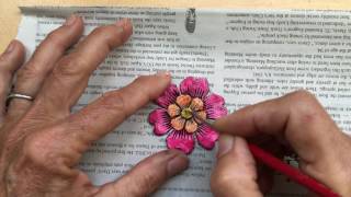 Artful Paper Clay Tutorial 2 How to Paint a Paper Clay Flower [upl. by Nylemaj421]