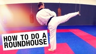 How To Do a Roundhouse Kick Taekwondo Tutorial [upl. by Garrett]