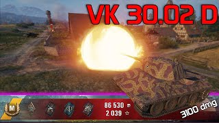 3100 dmg with VK 3002 D  World of Tanks [upl. by Kingsly704]