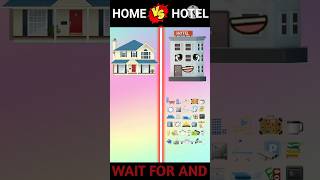 Home vs Hotel l Home vs Hotel chelenge video ❓shortchallengecomprisonashwinbisi [upl. by Annekim]