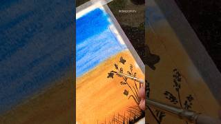 Oil pastel drawing  Scenery drawing shorts oilpasteldrawing Deepartistry12 [upl. by Emiaj]