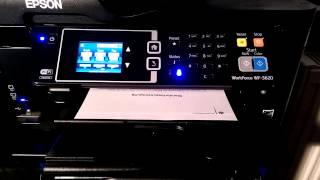 EPSON Workforce WF3620 printing Duplex [upl. by Teuton]