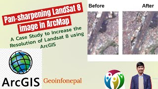 PanSharpening using ArcGIS  Enhance Your Satellite Imagery [upl. by Alleda]