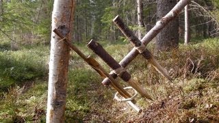 Primitive Survival Trap  The Feather Spear Trap [upl. by Etti]