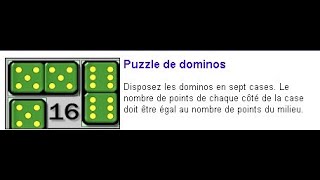 Règle du jeu Puzzle de dominos [upl. by Orteip]