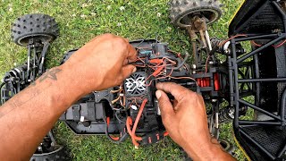 KRATON 12S MAX5 G2 VS LOSI DBXLE20 XLX2 880KV POSEIDON CARLOS HAVING ISSUES 69MPH DURING 🏁 🏎 🏇 [upl. by Alicirp]