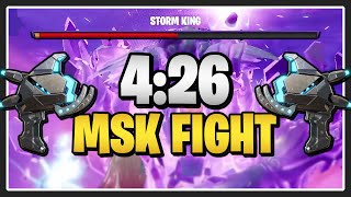 Breaking the MSK HORNS with the NEW PLASMATIC DISCHARGER  426 Fight  Fortnite Save the World [upl. by Ahseikan]