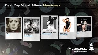 Best Pop Vocal Album Nominees  The 59th GRAMMYs [upl. by Dowling]