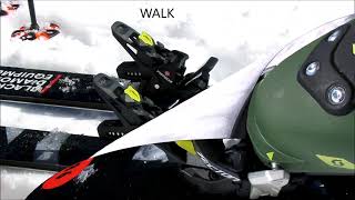 Tecton Ski Walk Mode  Fritschi Swiss Bindings [upl. by Khajeh]