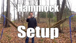 Beginner Hammock Camping Part 7  Setting Up [upl. by Nytsuj]