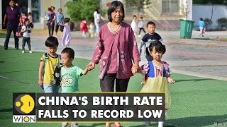 Chinas birth rate plummets to its lowest level since 1978  WION  World News Latest English News [upl. by Nyrhtac458]