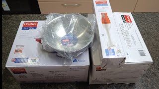 UNBOXING  PRESTIGE ANYTHING for ANYTHING Exchange offer  Cookware set Unboxing [upl. by Sisenej385]