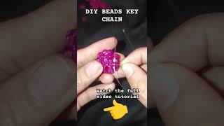 DIY KEY CHAIN diy beads beadsjewellery [upl. by Shepp]