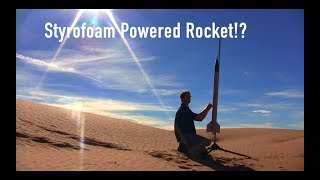 Styrofoam Propellant Rocket Launch [upl. by Christabel]