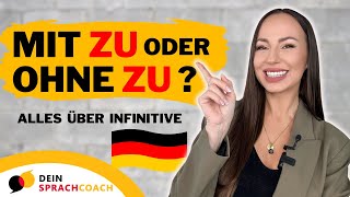 📚Lerne das wichtigste über INFINITIVE in 10 Minuten Grammatik  Satzbau  Deutsch lernen  A2 B1 [upl. by Sobel]