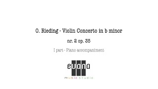 O Rieding Violin Concerto in b minor hmoll nr 2 op 35 I part piano accompaniment [upl. by Aynnat]