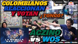 🔴 COLOMBIANOS REACCIONAN y VOTAN ACZINO vs WOS  ¿FUE TONGO RED BULL INTERNACIONAL 2019 [upl. by Elleina]