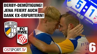 DerbyDemütigung JenaParty dank ExErfurtern CZ Jena  RotWeiß Erfurt  Regionalliga Nordost [upl. by Attennek]