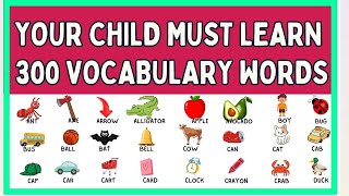 READ and LEARN 300 VOCABULARY WORDS for CHILDREN  Improve Reading and Vocabulary Skills [upl. by Klenk299]