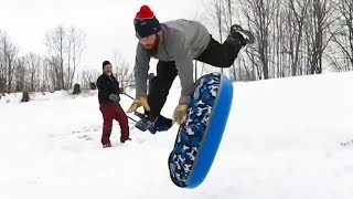 Best winter fails 2  Funny kids sled fails videos [upl. by Thunell]