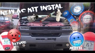 AC Compressor and Receiver Drier Kit Instal Easy DIY Installation SilveradoYukonSierraEscalade [upl. by Allyson735]