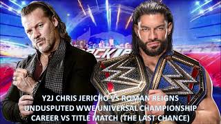 WWE BACKALSH FRANCE 2024 Y2J Chris Jericho vs Roman Reigns Fanmade Card MAtch [upl. by Euh]