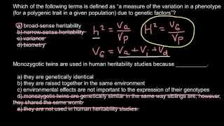 Why monozygotic twins are used in human heritability studies [upl. by Vander168]