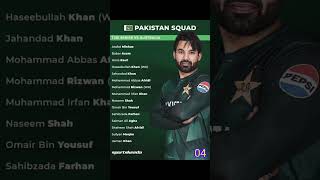 PAKISTAN T20 AND ODI SQUAD shortvideo cricket viralvideo shortsfeed shorts PAK vs AUS [upl. by Randolf]