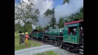 Tweetsie Railroad 12 amp 190  Doubleheader departure  Aug 28 2022 [upl. by Yumuk]