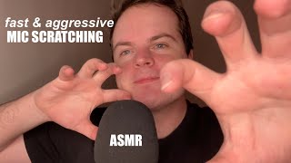 Fast amp Aggressive ASMR Mic Scratching [upl. by Enileve]