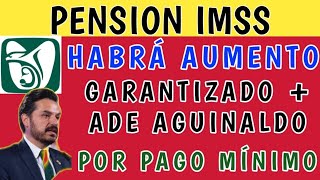 🚨Urgente📢 Pensión IMSS Habrá AUMENTO GARANTIZADO de aguinaldo en noviembre por pago mínimo [upl. by Ffoeg]