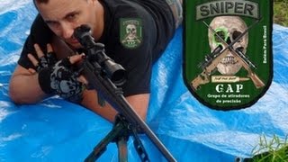 TIRO DE PRECISÃO A LONGA DISTÂNCIA COM RIFLE 22 CZ BRNO 1 [upl. by Nahama]