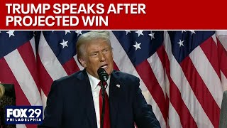 FULL SPEECH Donald Trump claims victory in race for presidency [upl. by Nodmac]