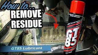 How To Remove Glue Residue From Sound Deadening Material [upl. by Eiralam]