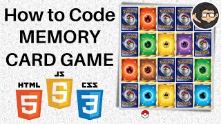 Code Memory Card Game in Javascript [upl. by Basset]