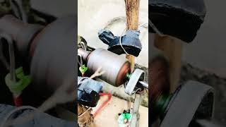 Magnate power Magnet power to convert electric automobile elecrical magnate experiment welding [upl. by Ydnab624]