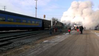 Pere Marquette 1225 running North Pole Express [upl. by Ecenaj526]