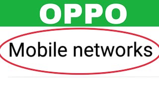 OPPO All Phone  Mobile Network Problem And Settings [upl. by Annora735]