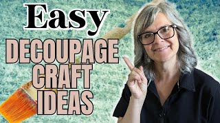 Easy Decoupage Craft Ideas for Beginners  DIYS for your Home [upl. by Licec795]