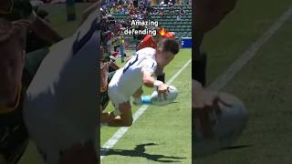 What a tackle 🤯 Rugby Shorts Sevens [upl. by Llien528]