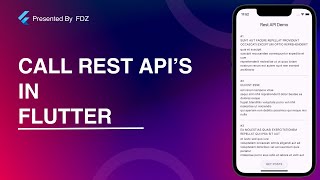 Rest API with dio in Flutter [upl. by Engle]