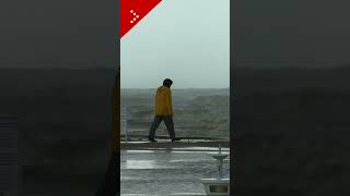 Maltempo sulla costa romagnola la spiaggia di Rimini invasa dal mare [upl. by Riay152]