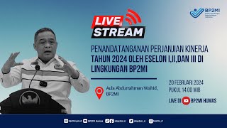 Penandatanganan Perjanjian Kinerja Tahun 2024 oleh Eselon I II dan III di Lingkungan BP2MI [upl. by Anse732]