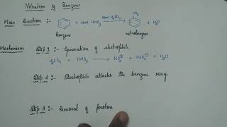 13 Nitration of Benzene  Mechanism [upl. by Raimundo]