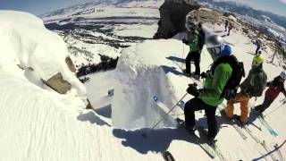 Kevin stomps Corbets Couloir March 2014 [upl. by Oiracam]