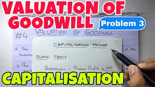 4 Valuation of Goodwill  Capitalisation Problem By Saheb Academy  BCOM  BBA  CMA [upl. by Arlette]